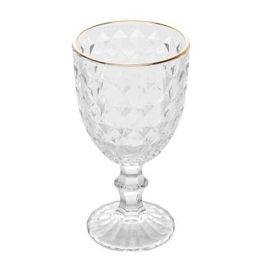 Imagem de Taça Para Água Com Fio De Ouro Roman 345Ml Vidro