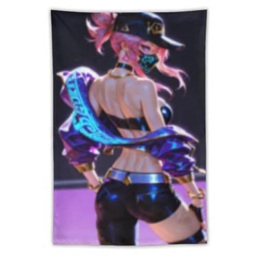Imagem de LIEGBMEU Sexy Bikini Hot Anime Girl Tapeçaria 101.6 cm x 152.4 cm Interior Exterior Wall Quilt Art Decoração de Tapeçaria Caprichosa, AF124