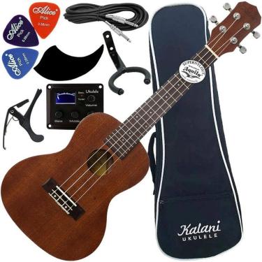 Imagem de Kit Ukulele Kalani Concerto Eletroacústico Kal200 Ct Eq