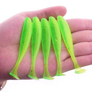Imagem de 5 cm 7,5 cm 9,5 cm Jigging Wobblers Easy Shiner Iscas de pesca artificiais de duas cores silicone macio equipamento de carpa