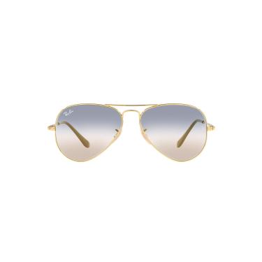 Imagem de Óculos de Sol Ray-Ban Aviator Metal Ii 0RB3689 001/GD Tam 58 / Ouro - Lentes Azul Gradiente