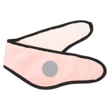 Imagem de Angoily Faixa de cabeça para aquecedor, máscara para os olhos 2 em 1 e protetor de ouvido à prova de som, redução de ruído, protetor de ouvido para dormir para homens e mulheres, rosa