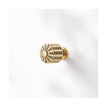 Imagem de Puxador de armário puxador de mesa de cabeceira maçanetas de diamante puxador de gaveta de móveis orifício único acessórios de decoração maçaneta de armário puxadores de gaveta