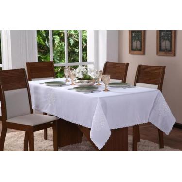 Imagem de Toalha Mesa Uva Bordada 3,00m x 1,50m Cozinha 10 lugares - Claudia Cas