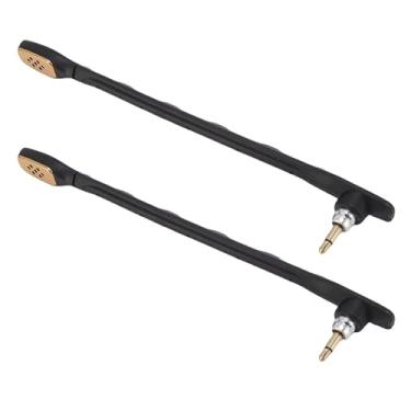 Imagem de Generic Microfone para Jogos Destacáveis de 3,5 Mm, 2PCs Plug and Play Substacting Game Mic para Reparo (Preto)