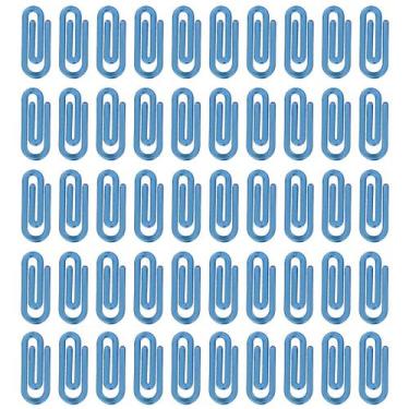 Imagem de Clips Pequenos Coloridos Azul 25mm Segura Papel Com 1000 Unidades - Ru