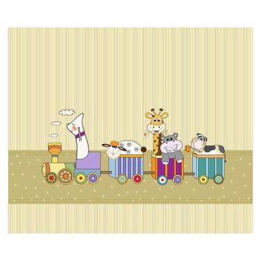Imagem de Papel de Parede Adesivo Infantil Animais Quarto Bebe - 676pcm - Allodi
