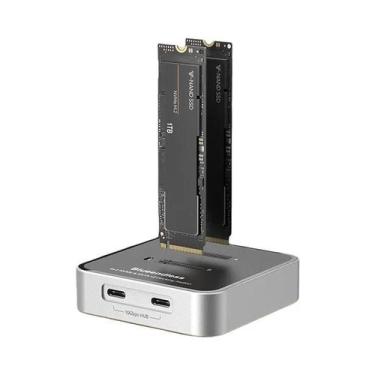Imagem de Estação De Docagem Dual Bay M2 NVMe SATA SSD Blueendless Hub USB 3.1 T