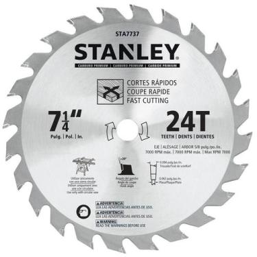 Imagem de Serra Madeira Vídea 184Mm=7" 1/4X 24 Dentes Stanley