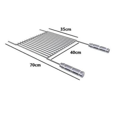 Imagem de Grelha Uruguaia Aço inox 304 1519 - Qualinox