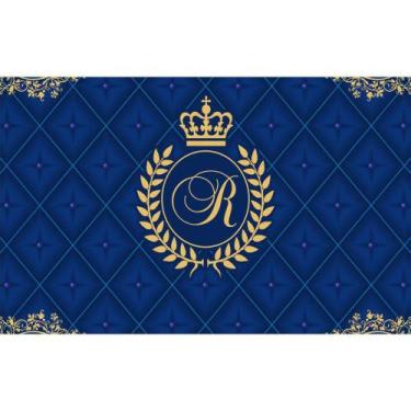 Imagem de Painel de Tecido Sublimado Realeza Menino Coroa de Louros - Fabrika de