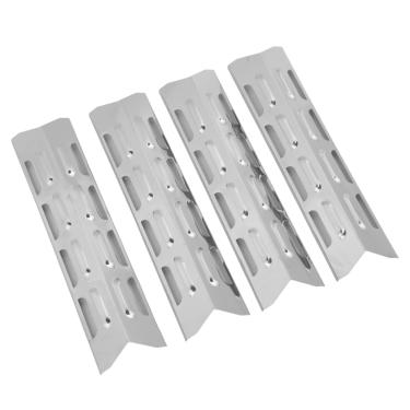 Imagem de aqxreight Capa de Queimadores de Grade de Aço Inoxidável Com Placa de Calor de Esmalte - Ajuste Universal para a Maioria das Grades de Churrasco