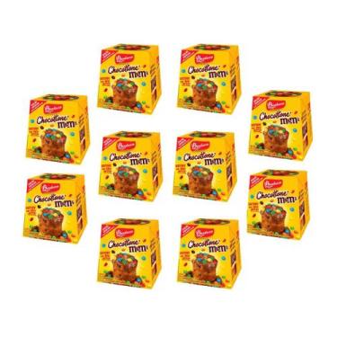 Imagem de Kit 10 Mini Chocottone M&m's Bauducco 80g