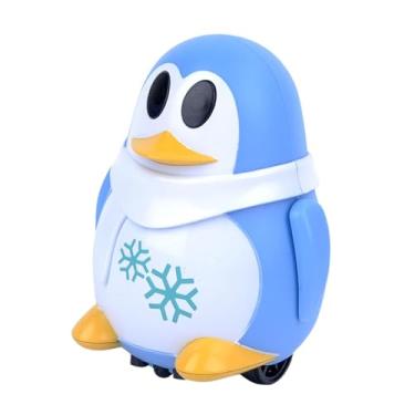 Imagem de TTETTZ Robô de indução pinguim segue linha brinquedo interativo divertido jogo pré-escolar robô elétrico brinquedo de caminhada educação infantil, Azul