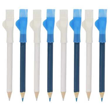 Imagem de Lápis de Tecido de Costura, 8pcs Linhas Claras Giz Com Marcação Lápis Ferramentas Rastreamento Rastreador Rastreamento Marcadores Pintura Tecido para Acolchoado, Marcação Fácil, Linha Transparente,