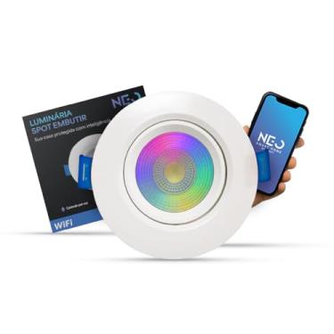 Imagem de Avant Neo Spot LED Smart 5W Embutir Redondo Wi-Fi RGB, Colorida, Dimerizável Bivolt, Compatível com Alexa, Google Home e Tuya