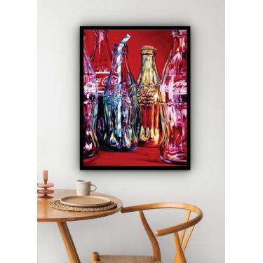 Imagem de Quadro Decorativo Fotografia Garrafas Coca-Cola - 70X50Cm - Quadros On