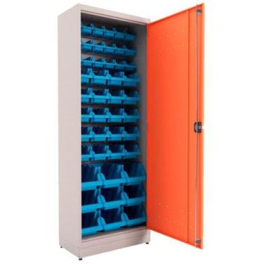 Imagem de Armário Organizador Gaveteiro Misto com 47 Gavetas Azuis Presto