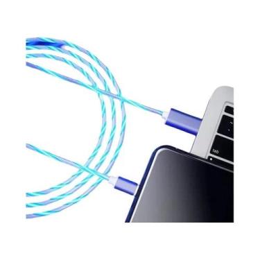 Imagem de Cabo USB Tipo C LED De Carregamento Rápido 3A Para Samsung Xiaomi OPPO