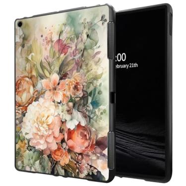 Imagem de Capa para iPad 9ª geração/iPad 8ª geração/iPad 7ª geração (10,2 polegadas, modelo 2021/2020/2019) Capa protetora de TPU macio de borracha TPU fosca, flores em plena floração