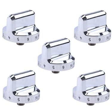 Imagem de YQABLE Botão de queimador de fogão 316564509 5304502763 compatível com número de peça Electrolux 316564509 para Crosley Frigidaire Gibson Kelvinator (5 peças)
