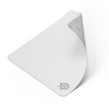 Imagem de SteelSeries Tapete de mouse para jogos QcK Cloth - Superfície microtecida exclusiva - otimizado para sensores de jogos - Controle máximo - Tamanho G - Branco