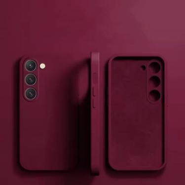 Imagem de Capa de silicone líquido para Samsung Galaxy A56 A55 A35 A34 A54 A15 A53 A73 A23 A32 A52 A51 A31 4g 5g Cobertura total macia (para A54/JRed)