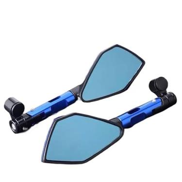 Imagem de Espelho retrovisor esportivo universal para motocicletas (Azul)