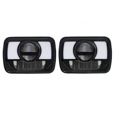 Imagem de Lâmpada de cabeça 12,7 x 17,8 cm faróis de LED seta 2 peças para carro Off Ro ad Truck 4x4 SUV ATV, lâmpada de luz frontal Plug and Play brilhante, J230