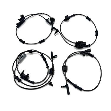 Imagem de Mteycei 4 peças de sensor de velocidade da roda ABS dianteiro traseiro esquerdo e direito compatível com Chrysler 11-14 300 substituição para Dodge Challenger Charger V6 V8 3.6L 5.7L 6.4L substitui