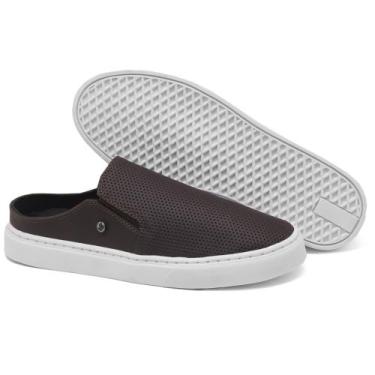 Imagem de Sapatenis Slip-on mule masculino  - CONNECT WAY, Marrom, 38