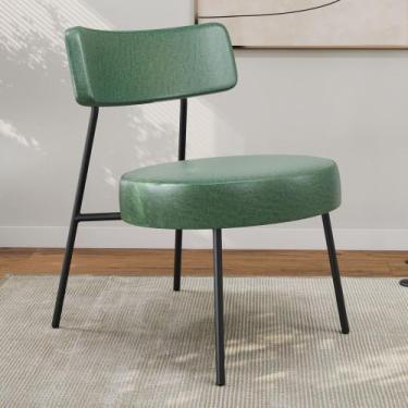 Imagem de Poltrona Decorativa Sala de Estar Kobe Estofada com Encosto material s