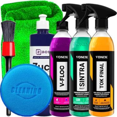 Imagem de Kit Tok Final 500ml Vonixx V-Floc 500ml Vonixx Sintra Fast 500ml Vonixx Zucs 500ml Zacs e Acessórios Karbox