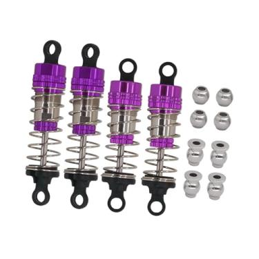 Imagem de Kokiya Kit de substituição de amortecedor de óleo metálico 66/72 mm para carro RC 14210 14209 1/14, Roxo