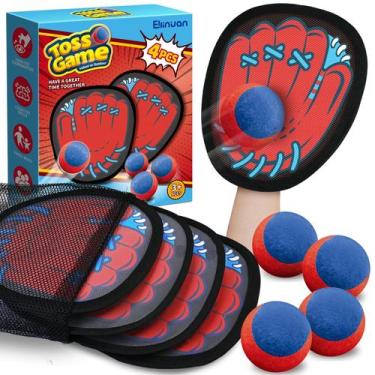 Imagem de Conjunto de jogos Catch Ball Ellinjan com luva de treino de beisebol 4