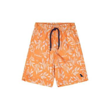 Imagem de Bermuda Menino em Microfibra Quimby, Laranja, 16