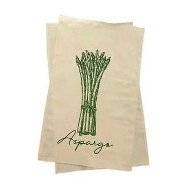 Imagem de Pano de Prato Rústico Estampas Vegetais 50x70cm Lomaer Luxo - Ideal pa