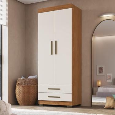 Imagem de Faimec - Guarda Roupa Solteiro 2 Portas 2 Gavetas com Pés Portugal Faimec