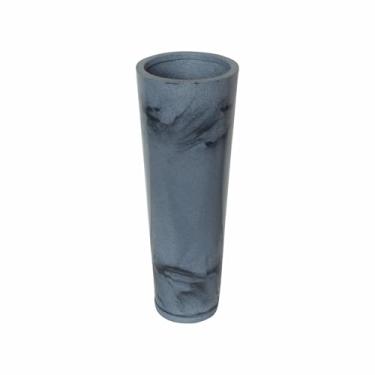 Imagem de Vaso De Planta Grande Coluna Ibiza Decorativo Luxo Moderno (grafite)