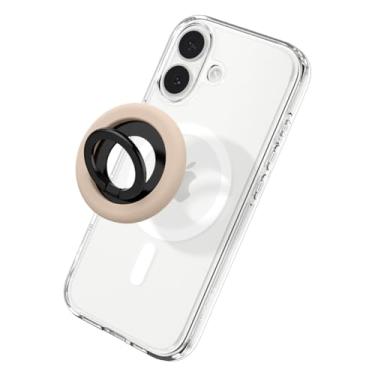 Imagem de Spigen Suporte Magnético Ajustável Nano Pop Para Celular Com Em Anel, Projetado Magsafe, Compatível Iphone 16/15/14/13/12 E Capas Magsafe - Bege Coco