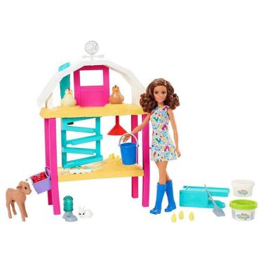 Imagem de Conjunto e Boneca - Barbie Profissões - Diversão na Fazenda - Mattel