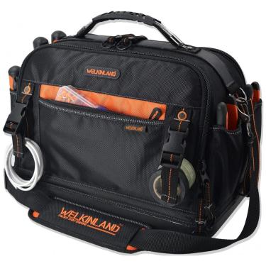 Imagem de Bolsa de Ferramentas Organizadora com 42 Compartimentos, WELKINLAND WO21047, Preto