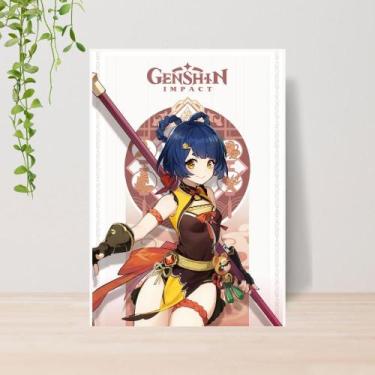 Imagem de Quadro Decorativo Jogo Genshin Impact A4  Placa MDF 017 - Lomi Art
