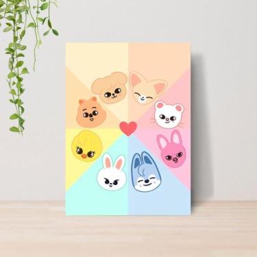 Imagem de Quadro Decorativo Kpop Stray Kids A4  Placa MDF 018 - Lomi Art