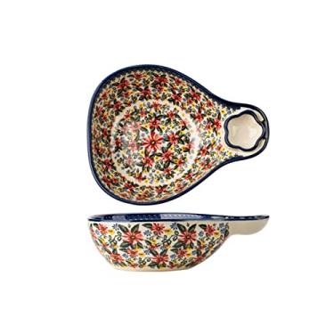 Imagem de Prato de serviço, pratos de jantar de bolinho de massa de grande capacidade, prato de jantar feito à mão de cerâmica de 20 cm, tigela de salada de porcelana vintage, pratos seguros para micro-ondas