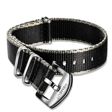 Imagem de torbollo Pulseira de relógio de nylon balístico militar, macia para homens e mulheres, cinto de segurança para relógio de substituição com fivela escovada resistente de 18 mm, 20 mm, 22 mm, 24 mm