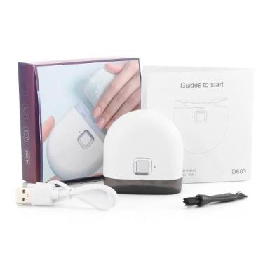 Imagem de Cortador de unhas elétrico recarregável com luz para todas as idades -