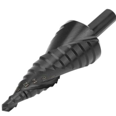 Imagem de WZFC Broca HSS de 6 a 30 mm de nitretação em espiral preta com haste triangular de metal