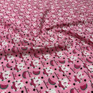 Imagem de Tecido Tricoline Estampado Gatinhos 1,40m para Artesanato - Oasis Teci