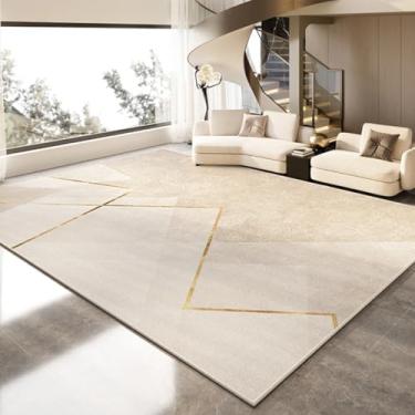 Imagem de Tapete para sala de estar, simples, sem lavagem, lavável, sofá de quarto, tapete de veludo cristal, decoração para casa (80 x 120 cm (2,6 x 3,9 pés/SJR-003))